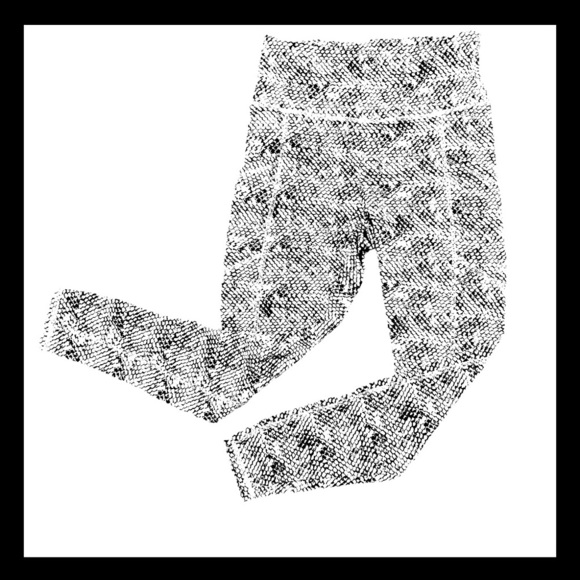 Balance Collection Contender Mid-Rise Luxe Snakeskin Pull-On Athletic Leggings M - Picture 4 of 10